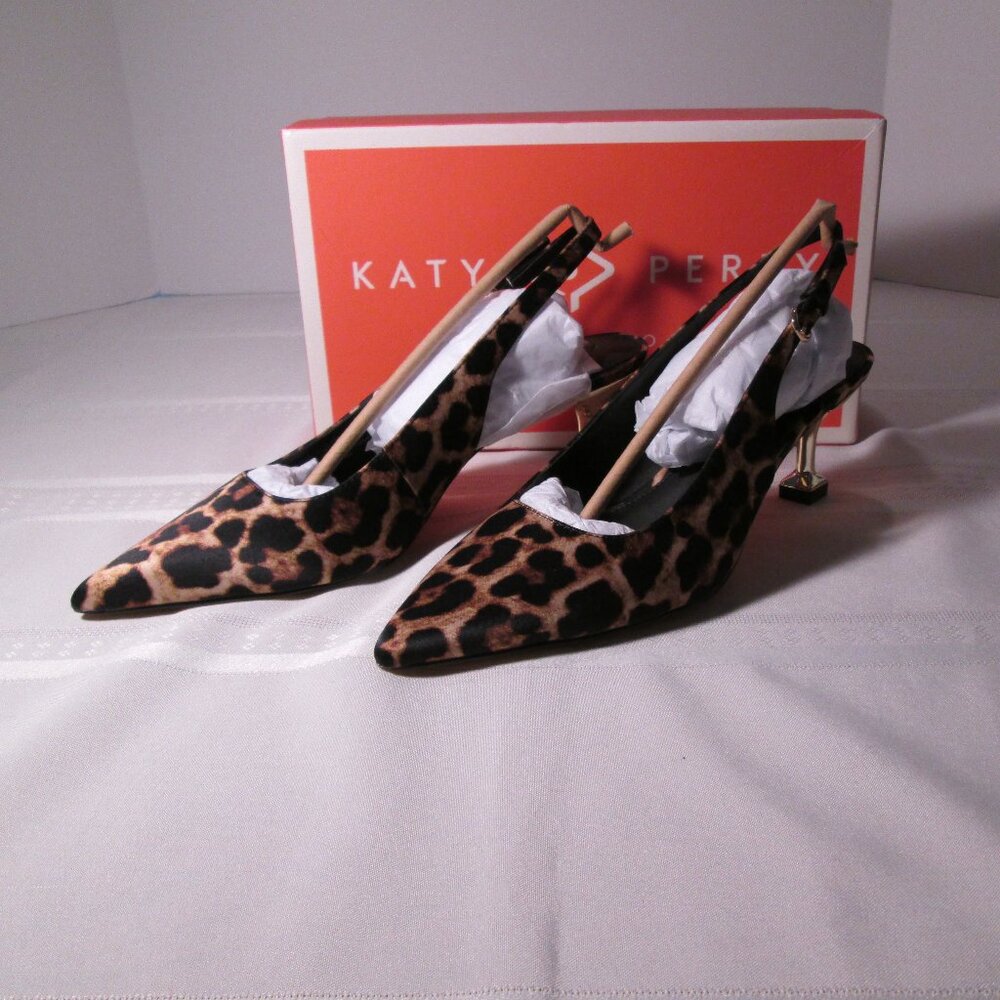 Katy Perry Oceanview Sling Back Leopard Print Sz 7.5 NIB - Picture 8 of 13